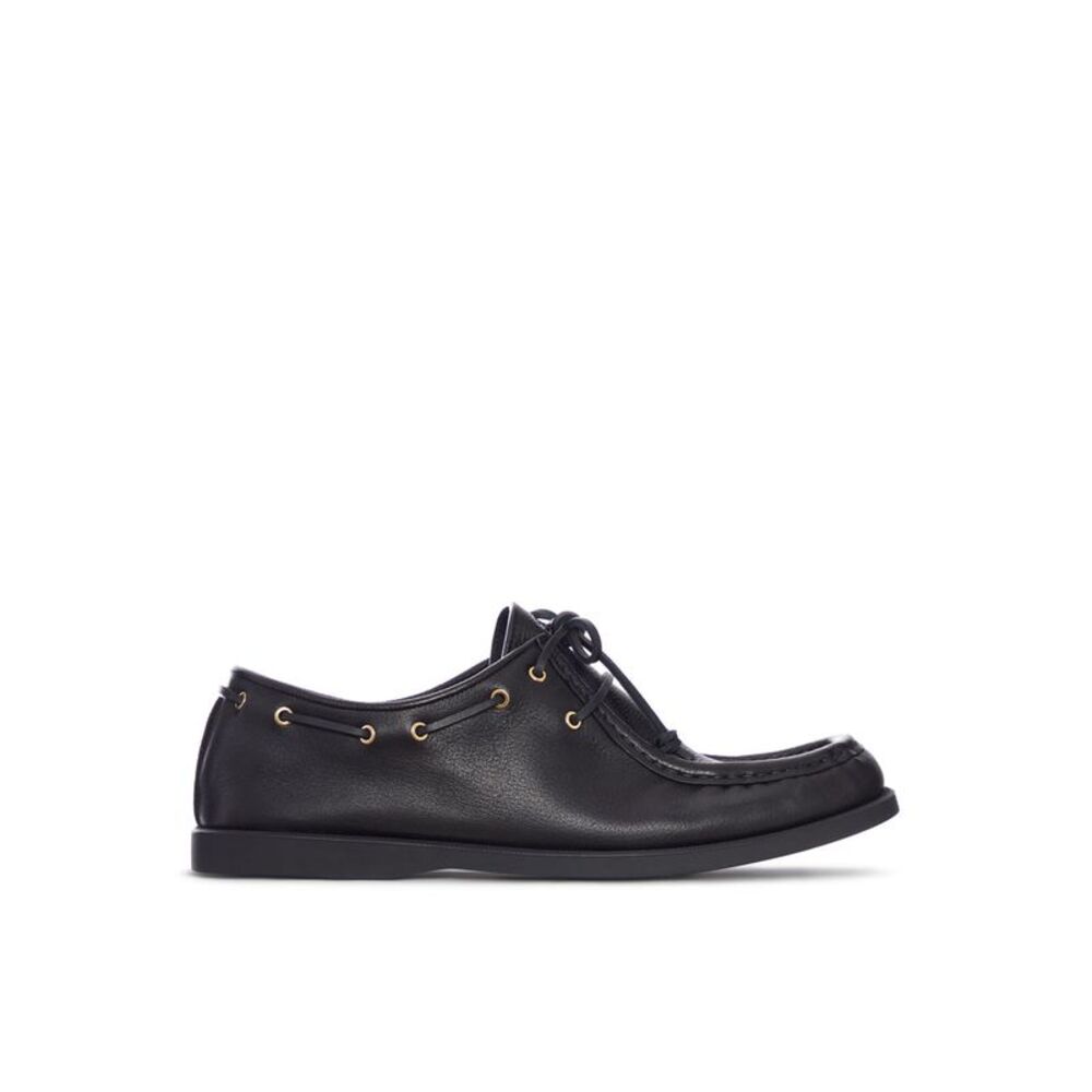Celine Men Derby Leather Loafer With Eyelets